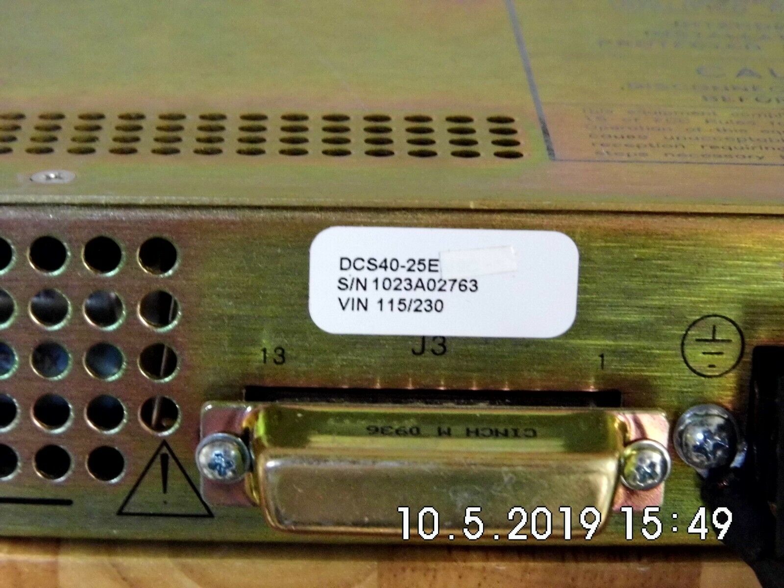 Sorensen DCS40-25E 0-40 V, 0-25 A, Power Supply Sorensen DCS40-25E 0-40 V, 0-25 A, Power Supply